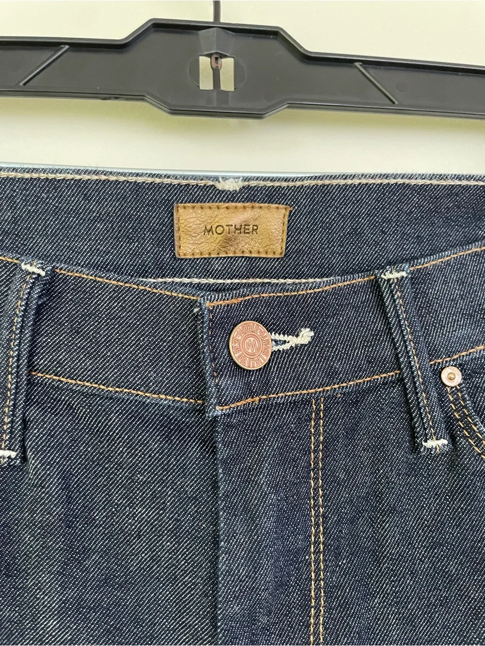 MOTHER The Looker Crop in To Tough To Tame Midnight Storm Dark Wash Jeans sz 27